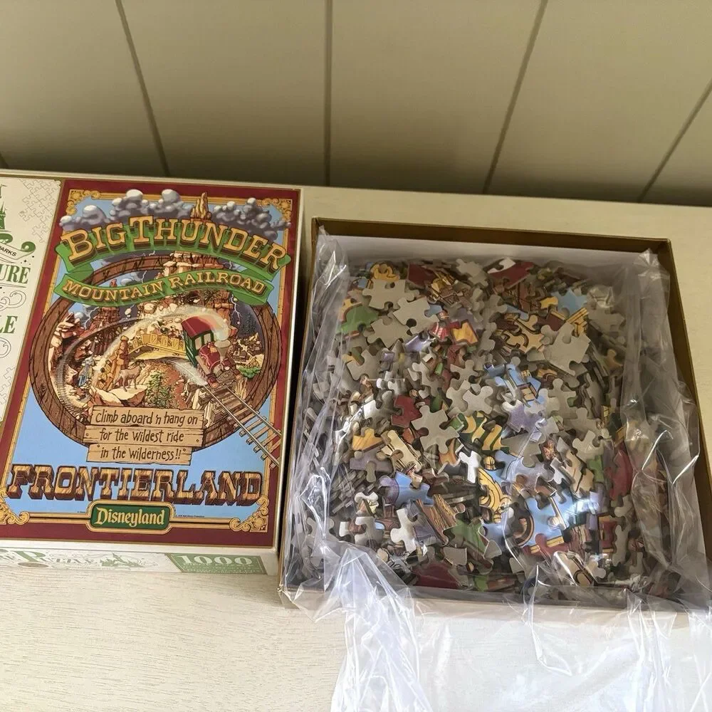 Disney Parks Signature Puzzle Big Thunder Mtn Railroad 35th Anniversary 1000 Pcs